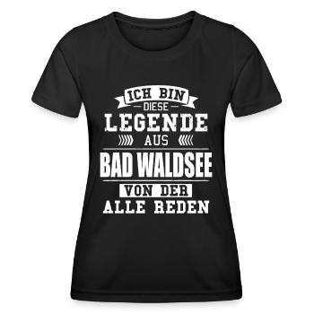Stadt Bad Waldsee Deutschland Legende Spruch - Frauen Funktions-T-Shirt - Schwarz - Vorne - AI Model Female 172 light (172cm)