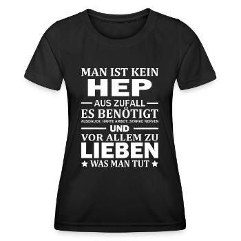 Man Ist Kein HEP Aus Zufall Pflegekraft Pflege - Frauen Funktions-T-Shirt - Schwarz - Vorne - AI Model Female 172 light (172cm)