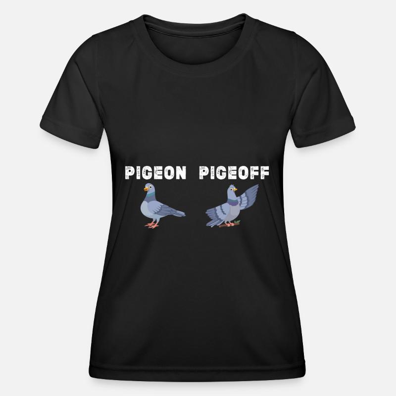 Fun gift for pigeon lovers - Women's Functional T-Shirt - black