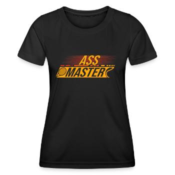 Tennis Art Ass Master Racket Sport Gift Idea - Frauen Funktions-T-Shirt - Schwarz - Vorne - AI Model Female 172 light (172cm)