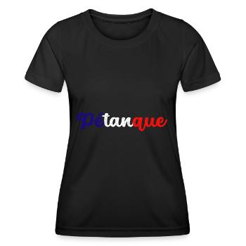 Petanque, for bowling - Women's Functional T-Shirt - black - Front - AI Model Female 172 light (172cm)
