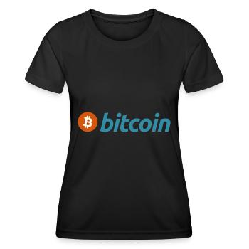 Bitcoin (Bitcoin) - Frauen Funktions-T-Shirt - Schwarz - Vorne - AI Model Female 172 light (172cm)