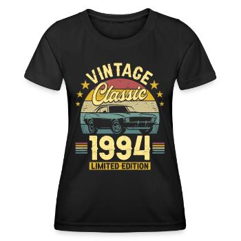 Vintage Car Year 1994 30 Years Anniversary - Women's Functional T-Shirt - black - Front - AI Model Female 172 light (172cm)