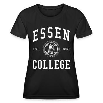 Collège universitaire d’Essen - T-shirt sport Femme - noir - Devant - AI Model Female 172 light (172cm)