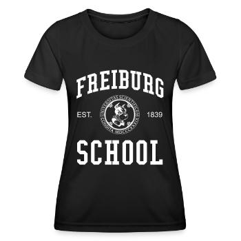 Freiburg School University College School University - T-shirt sport Femme - noir - Devant - AI Model Female 172 light (172cm)