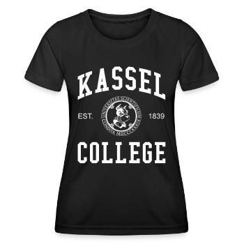 Kassel College University University University School - T-shirt sport Femme - noir - Devant - AI Model Female 172 light (172cm)