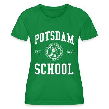 École de Potsdam Université Universität Hochschule - T-shirt sport Femme - vert - Devant - AI Model Female 172 dark (172cm)