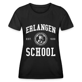 Erlangen School University College School University - T-shirt sport Femme - noir - Devant - AI Model Female 172 light (172cm)
