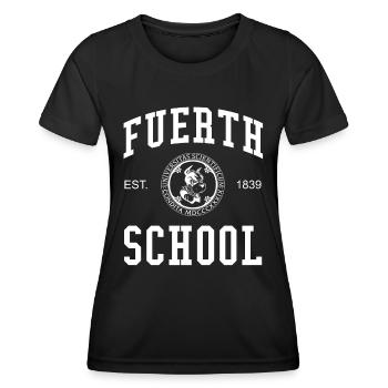 Fürth School University College University School - T-shirt sport Femme - noir - Devant - AI Model Female 172 light (172cm)