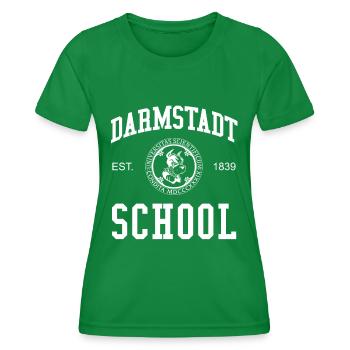 Darmstadt School Universität Hochschule University - Women's Functional T-Shirt - kelly green - Front - AI Model Female 172 dark (172cm)