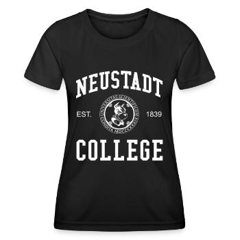 Neustadt College University Universität Hochschule - T-shirt sport Femme - noir - Devant - AI Model Female 172 light (172cm)