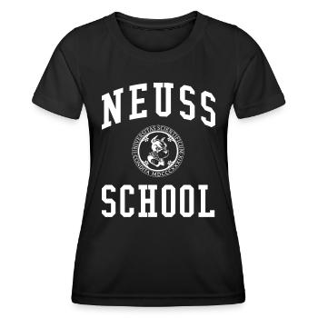 Neuss School University University University School - T-shirt sport Femme - noir - Devant - AI Model Female 172 light (172cm)