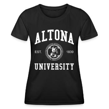 Hamburg Altona University Universität Hochschule - Frauen Funktions-T-Shirt - Schwarz - Vorne - AI Model Female 172 light (172cm)