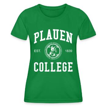 Plauen College University Universität Hochschule - T-shirt sport Femme - vert - Devant - AI Model Female 172 dark (172cm)