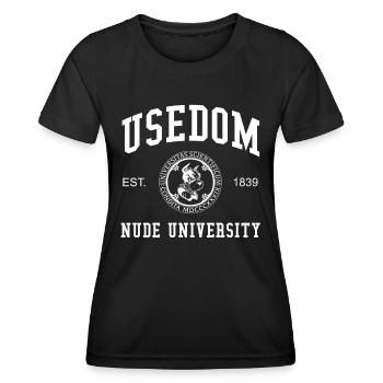Usedom Nude University Hochschule Universität Uni - T-shirt sport Femme - noir - Devant - AI Model Female 172 light (172cm)