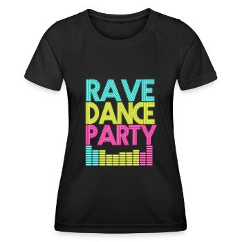 Rave Dance Party - T-shirt sport Femme - noir - Devant - AI Model Female 172 light (172cm)