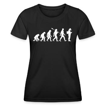 Evolution - Apiculteurs - Abeilles - Apiculture - T-shirt sport Femme - noir - Devant - AI Model Female 172 light (172cm)