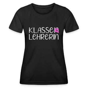 Klassenlehrerin Klasse Lehrerin Grundschullehrerin - Frauen Funktions-T-Shirt - Schwarz - Vorne - AI Model Female 172 light (172cm)
