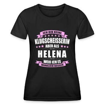 Name Helena Vorname Klugscheisserin Namenstag - Frauen Funktions-T-Shirt - Schwarz - Vorne - AI Model Female 172 light (172cm)