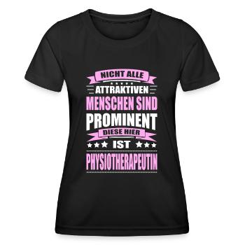Physiotherapeutin Spruch Physiotherapie Physio - Frauen Funktions-T-Shirt - Schwarz - Vorne - AI Model Female 172 light (172cm)