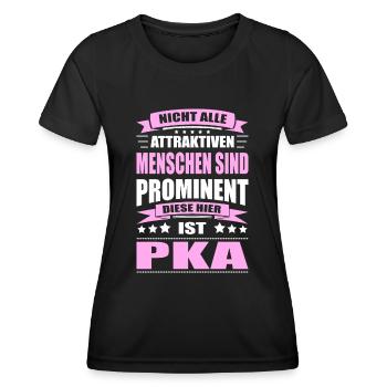 Nicht Alle Menschen Sind Prominent PKA - Frauen Funktions-T-Shirt - Schwarz - Vorne - AI Model Female 172 light (172cm)