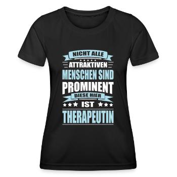 Nicht Alle Menschen Sind Prominent Therapeutin - Frauen Funktions-T-Shirt - Schwarz - Vorne - AI Model Female 172 light (172cm)