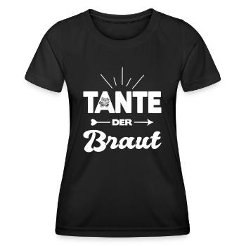 Tante Der Braut Hochzeit Heirat Kostüm Party - Frauen Funktions-T-Shirt - Schwarz - Vorne - AI Model Female 172 light (172cm)