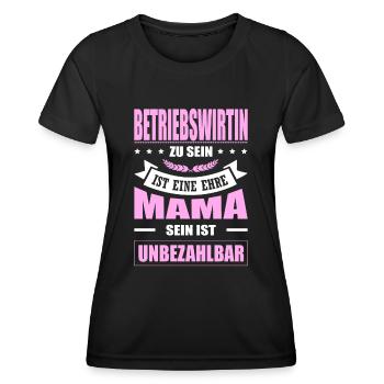Betriebswirtin Zu Sein Eine Ehre Mama Elternzeit - Frauen Funktions-T-Shirt - Schwarz - Vorne - AI Model Female 172 light (172cm)