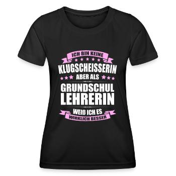 Grundschullehrerin Lehrerin Erinnerung Lehrer - Frauen Funktions-T-Shirt - Schwarz - Vorne - AI Model Female 172 light (172cm)