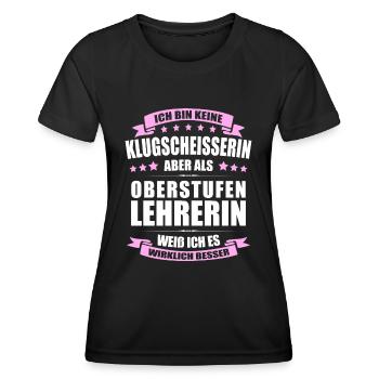 Oberstufenlehrerin Abschiedin Erinnerung - Frauen Funktions-T-Shirt - Schwarz - Vorne - AI Model Female 172 light (172cm)