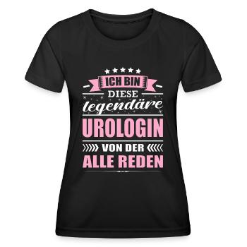 Ich Bin Diese Legendäre Urologin Urologie Ärztin - Frauen Funktions-T-Shirt - Schwarz - Vorne - AI Model Female 172 light (172cm)