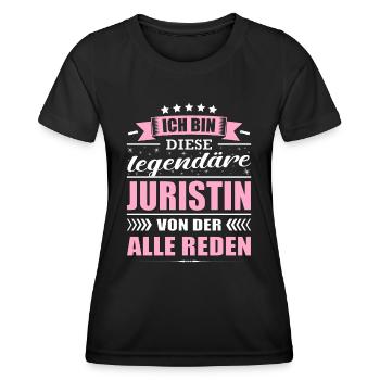 Ich Bin Diese Legendäre Juristin - Frauen Funktions-T-Shirt - Schwarz - Vorne - AI Model Female 172 light (172cm)