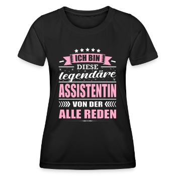 Ich Bin Diese Legendäre Assistentin Büro - Frauen Funktions-T-Shirt - Schwarz - Vorne - AI Model Female 172 light (172cm)