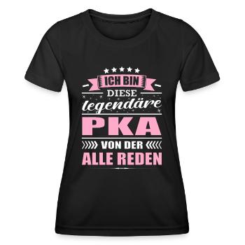 Ich Bin Diese Legendäre PKA Pharmazeutische - Frauen Funktions-T-Shirt - Schwarz - Vorne - AI Model Female 172 light (172cm)