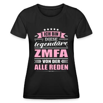 Ich Bin Diese Legendäre ZMFA Zahnarzt - Frauen Funktions-T-Shirt - Schwarz - Vorne - AI Model Female 172 light (172cm)