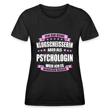 Ich Bin Keine Klugscheisserin Psychologin - Frauen Funktions-T-Shirt - Schwarz - Vorne - AI Model Female 172 light (172cm)