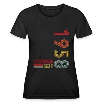 Geburtstag Geboren 1958 Mann Legendär seit 1958 - Frauen Funktions-T-Shirt - Schwarz - Vorne - AI Model Female 172 light (172cm)