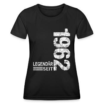 Geburtstag Geboren 1962 Mann Legendär seit 1962 - Frauen Funktions-T-Shirt - Schwarz - Vorne - AI Model Female 172 light (172cm)