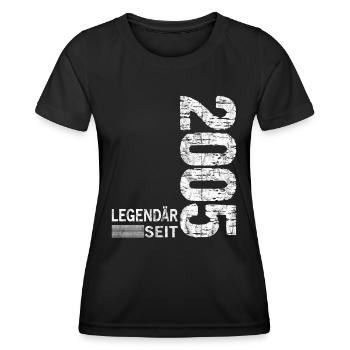 Geburtstag Geboren 2005 Mann Legendär seit 2005 - Frauen Funktions-T-Shirt - Schwarz - Vorne - AI Model Female 172 light (172cm)