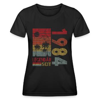 Geburtstag Geboren 1984 Mann Legendär seit 1984 - Frauen Funktions-T-Shirt - Schwarz - Vorne - AI Model Female 172 light (172cm)