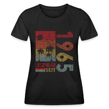 Geburtstag Geboren 1965 Mann Legendär seit 1965 - Frauen Funktions-T-Shirt - Schwarz - Vorne - AI Model Female 172 light (172cm)