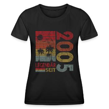 Geburtstag Geboren 2005 Mann Legendär seit 2005 - Frauen Funktions-T-Shirt - Schwarz - Vorne - AI Model Female 172 light (172cm)