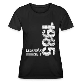 Geburtstag Geboren 1985 Mann Legendär seit 1985 - Frauen Funktions-T-Shirt - Schwarz - Vorne - AI Model Female 172 light (172cm)