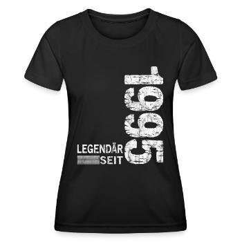 Geburtstag Geboren 1995 Mann Legendär seit 1995 - Frauen Funktions-T-Shirt - Schwarz - Vorne - AI Model Female 172 light (172cm)