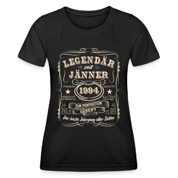Legends January 1994 Born 1994 - Women's Functional T-Shirt - black - Front - AI Model Female 172 light (172cm)