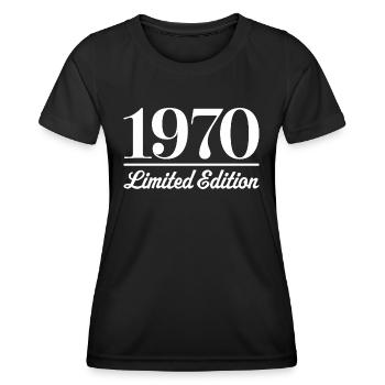 1970 Limited Edition - Frauen Funktions-T-Shirt - Schwarz - Vorne - AI Model Female 172 light (172cm)