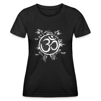 Zen Yoga Méditation Mantra Mantra Yoga - T-shirt sport Femme - noir - Devant - AI Model Female 172 light (172cm)