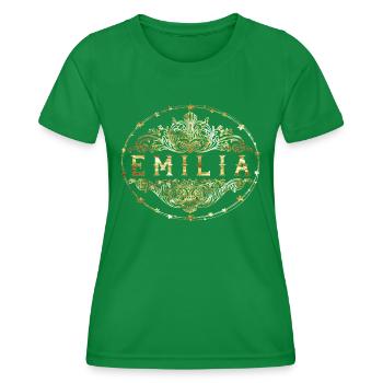 Emilia - Women's Functional T-Shirt - kelly green - Front - AI Model Female 172 dark (172cm)