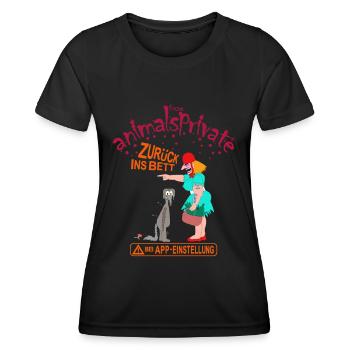 Singlebörse deutsch - Frauen Funktions-T-Shirt - Schwarz - Vorne - AI Model Female 172 light (172cm)