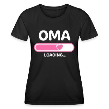 Oma Großmutter Geschenkideen Enkelkind - Frauen Funktions-T-Shirt - Schwarz - Vorne - AI Model Female 172 light (172cm)